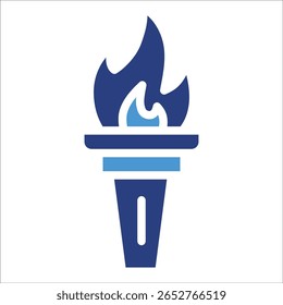 Torch Icon Element For Design