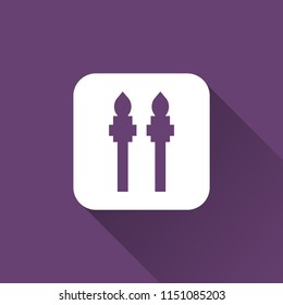 Torch icon. flame symbol