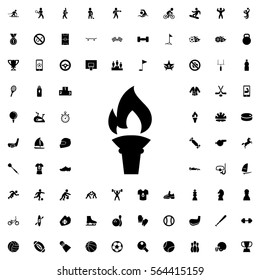 torch icon illustration isolated vector sign symbol