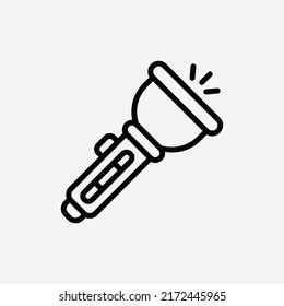  torch icon, isolated games adventures icon in light grey background, perfect for website, blog, logo, graphic design, social media, UI, mobile app