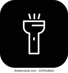 torch icon isolated on background
