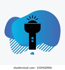 torch icon isolated on background

