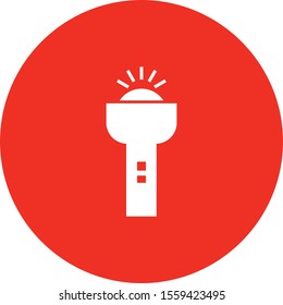 torch icon isolated on background
