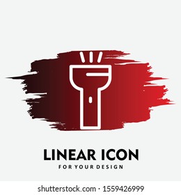 torch icon isolated on background

