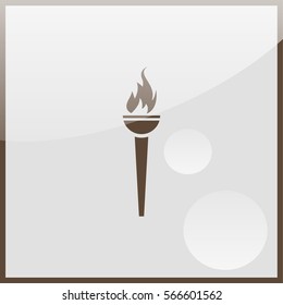 Torch icon jpg path flat app web art.