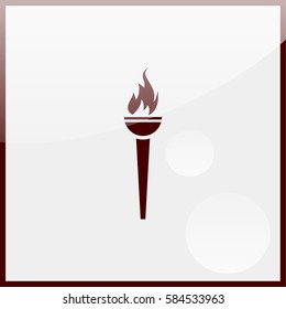 Torch icon jpg path flat app web art.