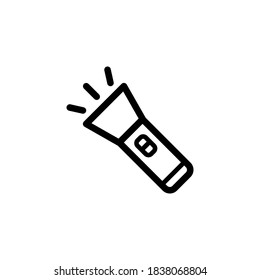 
torch icon line art design editable stroke