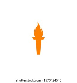 Torch icon logo design inspiration vector illustration template