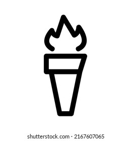 torch icon or logo isolated sign symbol vector illustration - high quality black style vector icons
