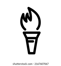 torch icon or logo isolated sign symbol vector illustration - high quality black style vector icons
