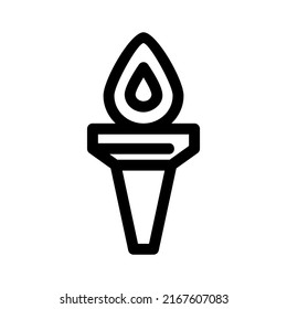 torch icon or logo isolated sign symbol vector illustration - high quality black style vector icons
