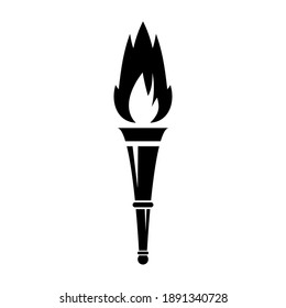 Torch icon on white background