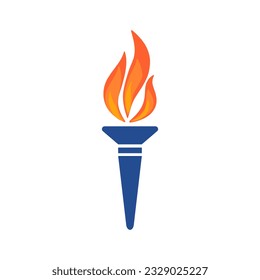 Torch icon on white background.