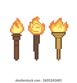 torch icon pack pixel art