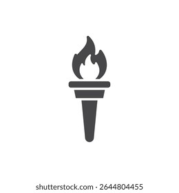 Torch Icon Representing Enlightenment Knowledge Sharing and the Pursuit of Wisdom