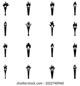 torch icon set
