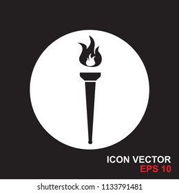 torch icon vector