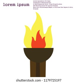 torch icon vector