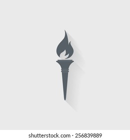 Torch icon - Vector