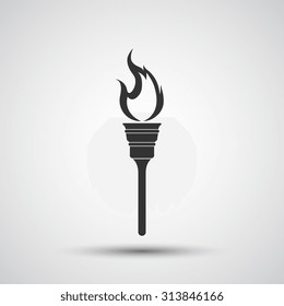 Torch icon - Vector