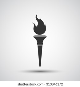 Torch icon - Vector