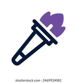 torch icon. vector dual tone icon for your website, mobile, presentation, and logo design.