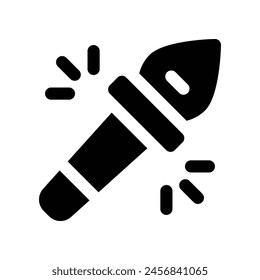 torch icon. vector glyph icon for your website, mobile, presentation, and logo design.