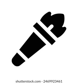 torch icon. vector glyph icon for your website, mobile, presentation, and logo design.