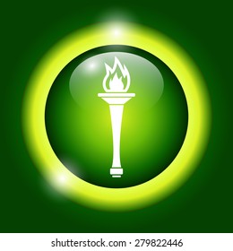 Torch icon - Vector Illustration EPS 10