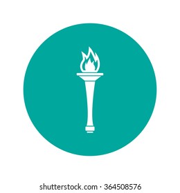 Torch icon - Vector Illustration EPS 10. Flat design style