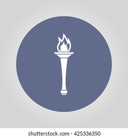 Torch icon - Vector Illustration EPS 10. Flat design style