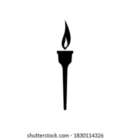torch icon vector illustration logo template