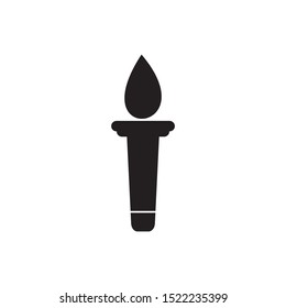 torch icon vector illustration sign
