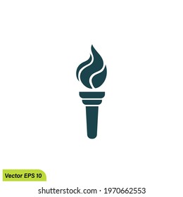 torch icon vector illustration simple design element