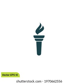 torch icon vector illustration simple design element