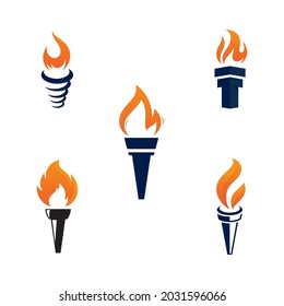 torch icon. Vector image for logos, websites, applications and thematic design