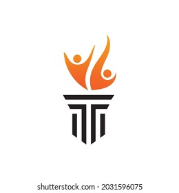 torch icon. Vector image for logos, websites, applications and thematic design