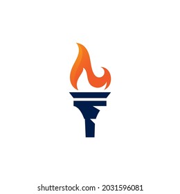torch icon. Vector image for logos, websites, applications and thematic design