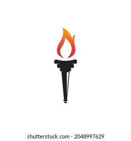 torch icon. Vector image for logos, websites, applications and thematic design