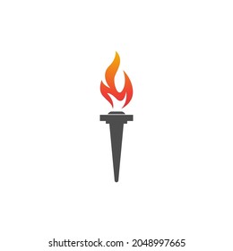 torch icon. Vector image for logos, websites, applications and thematic design