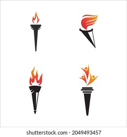 torch icon. Vector image for logos, websites, applications and thematic design