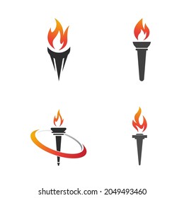 torch icon. Vector image for logos, websites, applications and thematic design