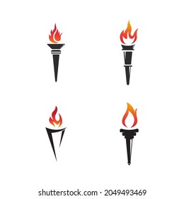 torch icon. Vector image for logos, websites, applications and thematic design