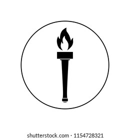 Torch icon - Vector, logo