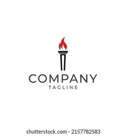 torch icon vector logo design template vector icon illustration