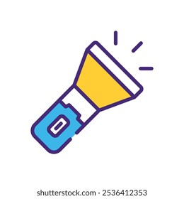 Torch icon vector stock illustration