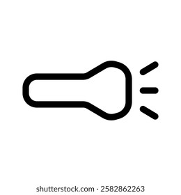 Torch Icon Vector Symbol Design Illustration