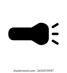 Ilustração do design do símbolo do vetor do ícone da tocha