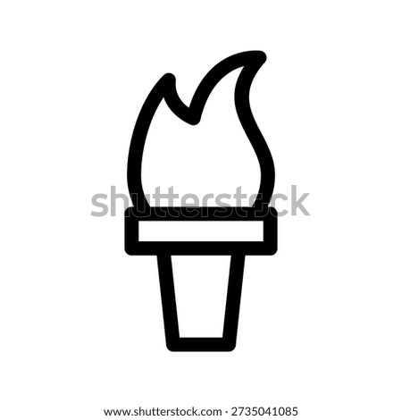 Torch Icon Vector Symbol Design Illustration