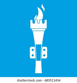 Torch icon white